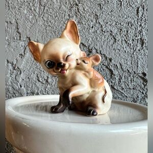 Siamese Kitten & Mouse Love Figurine Japan Josef Originals Kitty Cat